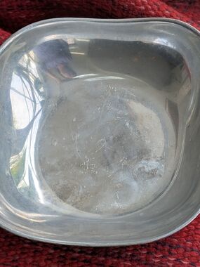Wilton Armetale Square Serving Bowl 9” Vintage Aluminum Metal Dish